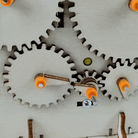 Gear Train DIY Kit, Educational STEM Toy for Kids, Craft Kit-Wooden Toy-Kitsville-Acorns &amp; Twigs
