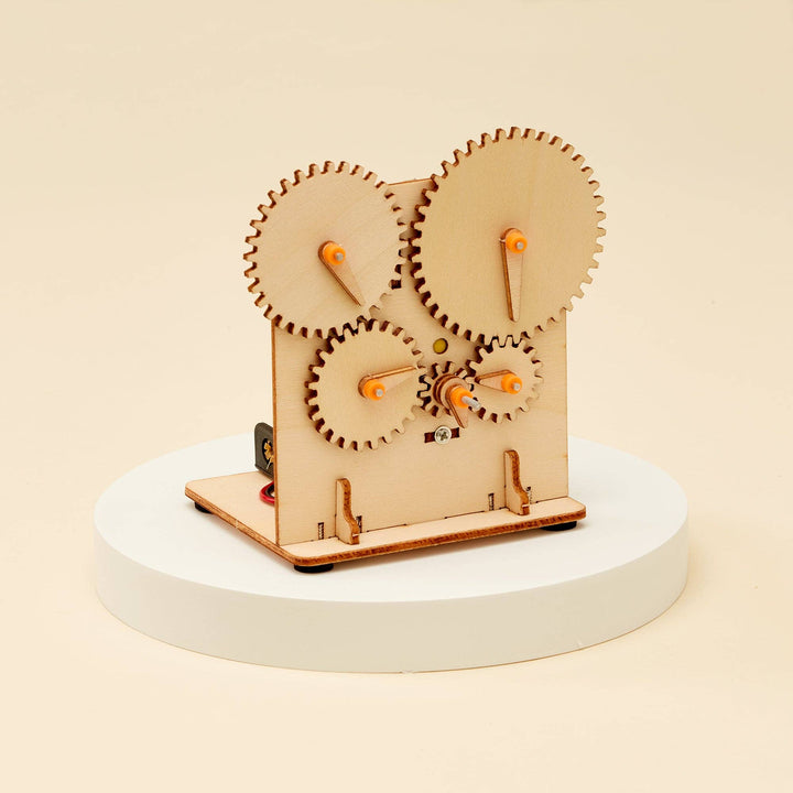 Gear Train DIY Kit, Educational STEM Toy for Kids, Craft Kit-Wooden Toy-Kitsville-Acorns &amp; Twigs