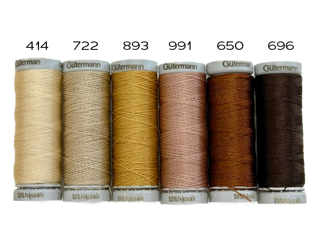 Gütermann Zwibond 60 Thread – Skin Tones