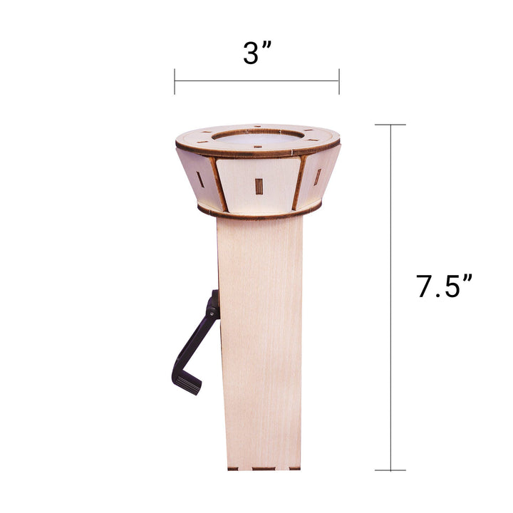 Hand-Crank Flashlight DIY Kit, Educational STEM Toy for Kids-Wooden Toy-Kitsville-Acorns &amp; Twigs