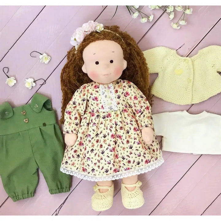 Handmade Waldorf Doll-Doll-PoppyBabyCo-Acorns &amp; Twigs