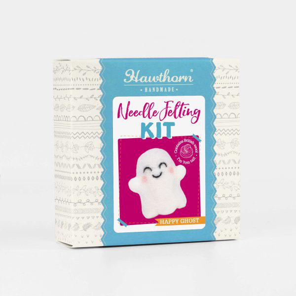Happy Ghost Needle Felting Kit-Needle Felting-Hawthorn Handmade-Acorns &amp; Twigs