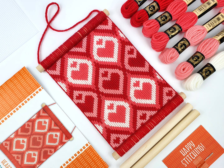 Hearts Bargello Tapestry Kit-Bargello-Oh Sew Bootiful-Acorns &amp; Twigs