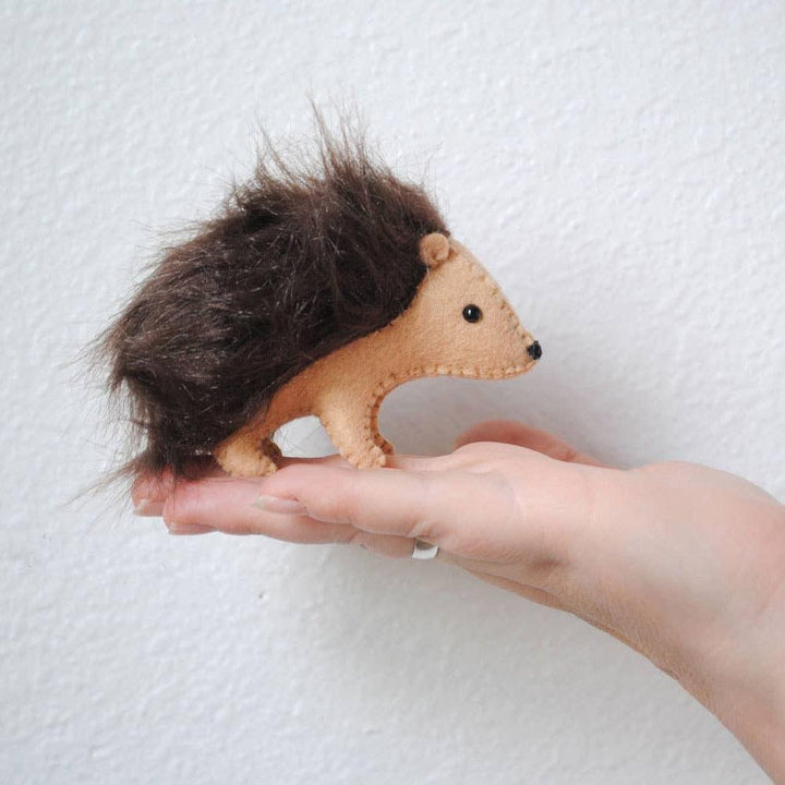 Hedgehog DIY Stuffed Animal Craft Sewing Kit-Felt Craft-DelilahIris Designs-Acorns &amp; Twigs
