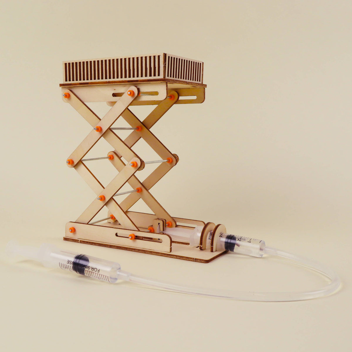Hydraulic Lift DIY Kit, STEM Toy for Kids, Craft Kit-Wooden Toy-Kitsville-Acorns & Twigs