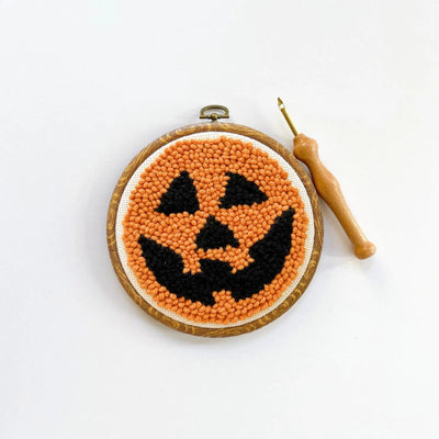 Jack-O-Lantern Punch Needle Kit-Punch Needle-Urban Acres-Acorns & Twigs