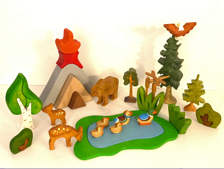 Lake, Large-Small World Play-PoppyBabyCo-Acorns &amp; Twigs