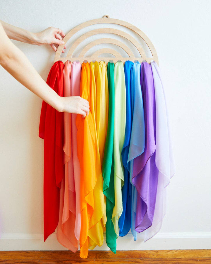 Large Rainbow Playsilk Display-Sarah’s Silks-Acorns &amp; Twigs