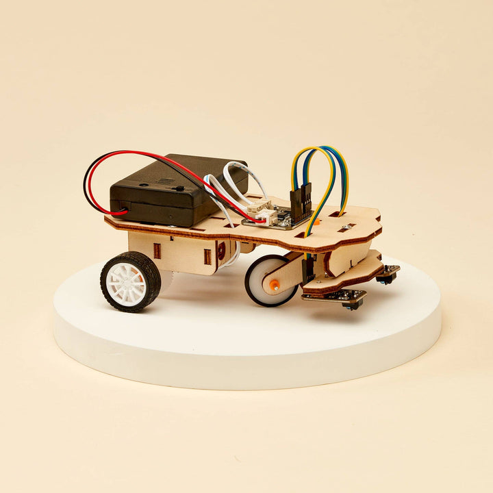 Line Follower Robot DIY Kit, Educational STEM Toy, Craft Kit-Wooden Toy-Kitsville-Acorns &amp; Twigs