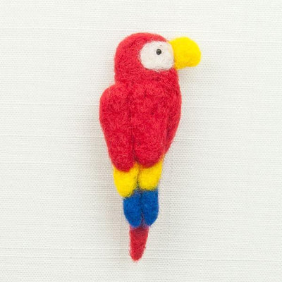 Macaw Felting Kit - Bird Pin-Needle Felting-WoolPets-Acorns & Twigs