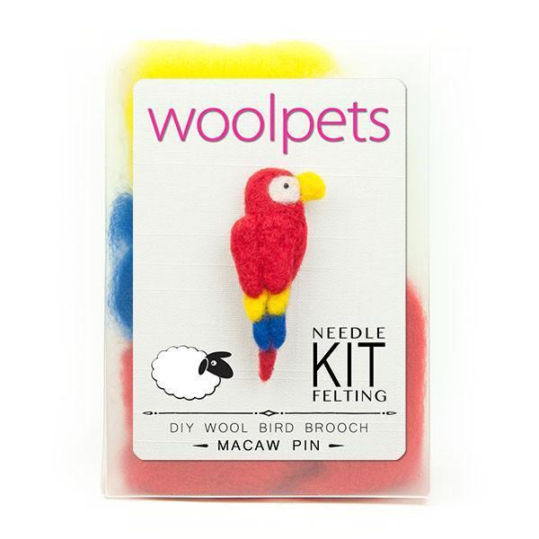 Macaw Felting Kit - Bird Pin-Needle Felting-WoolPets-Acorns &amp; Twigs