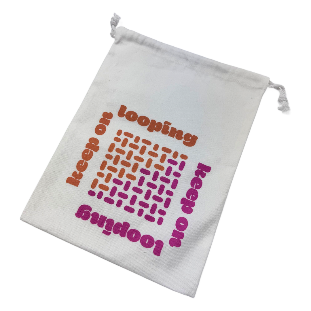 Large Keep On Looping® Drawstring Bag