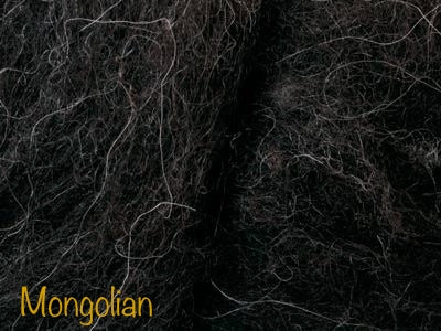 Mongolian Brown Black Batt