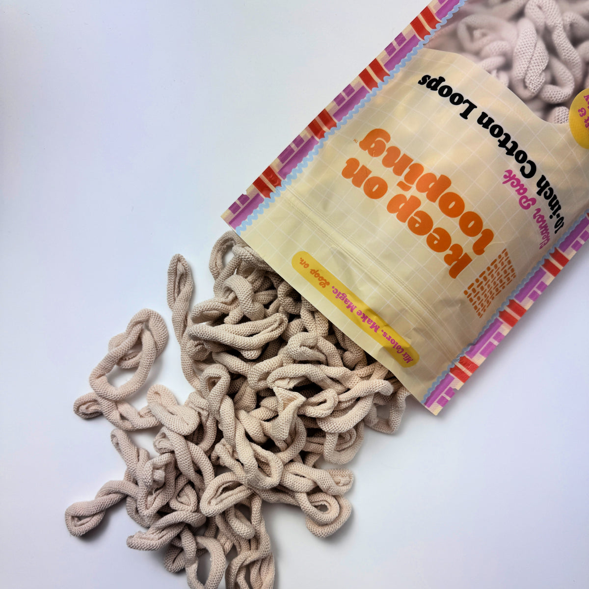 Moonbeam Cotton Loops (10" Size)-Potholder weaving-Keep On Looping-Acorns & Twigs