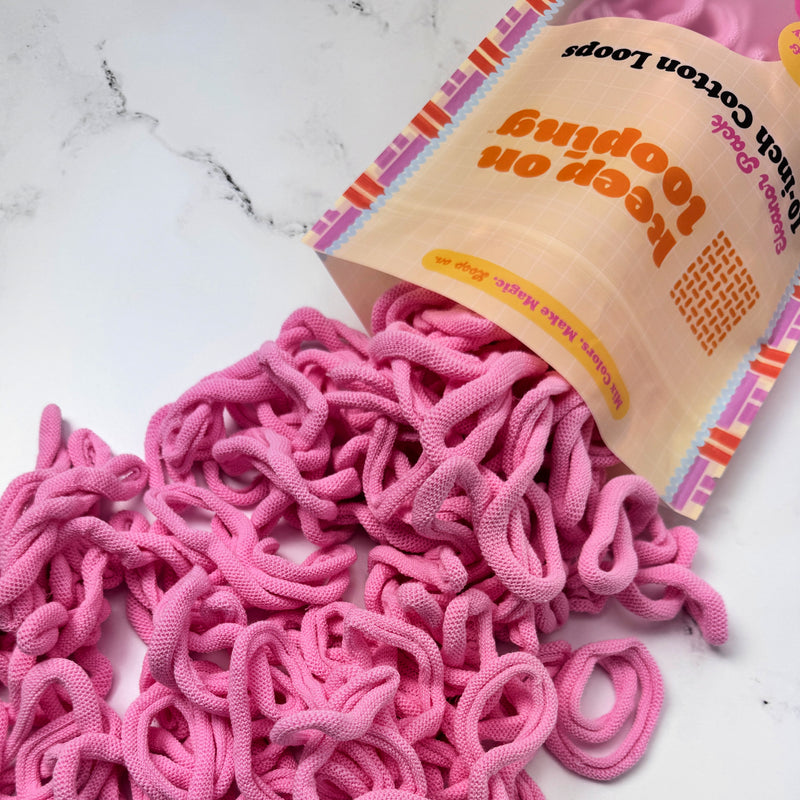 Moonbeam Cotton Loops (10" Size)-Potholder weaving-Keep On Looping-Acorns & Twigs