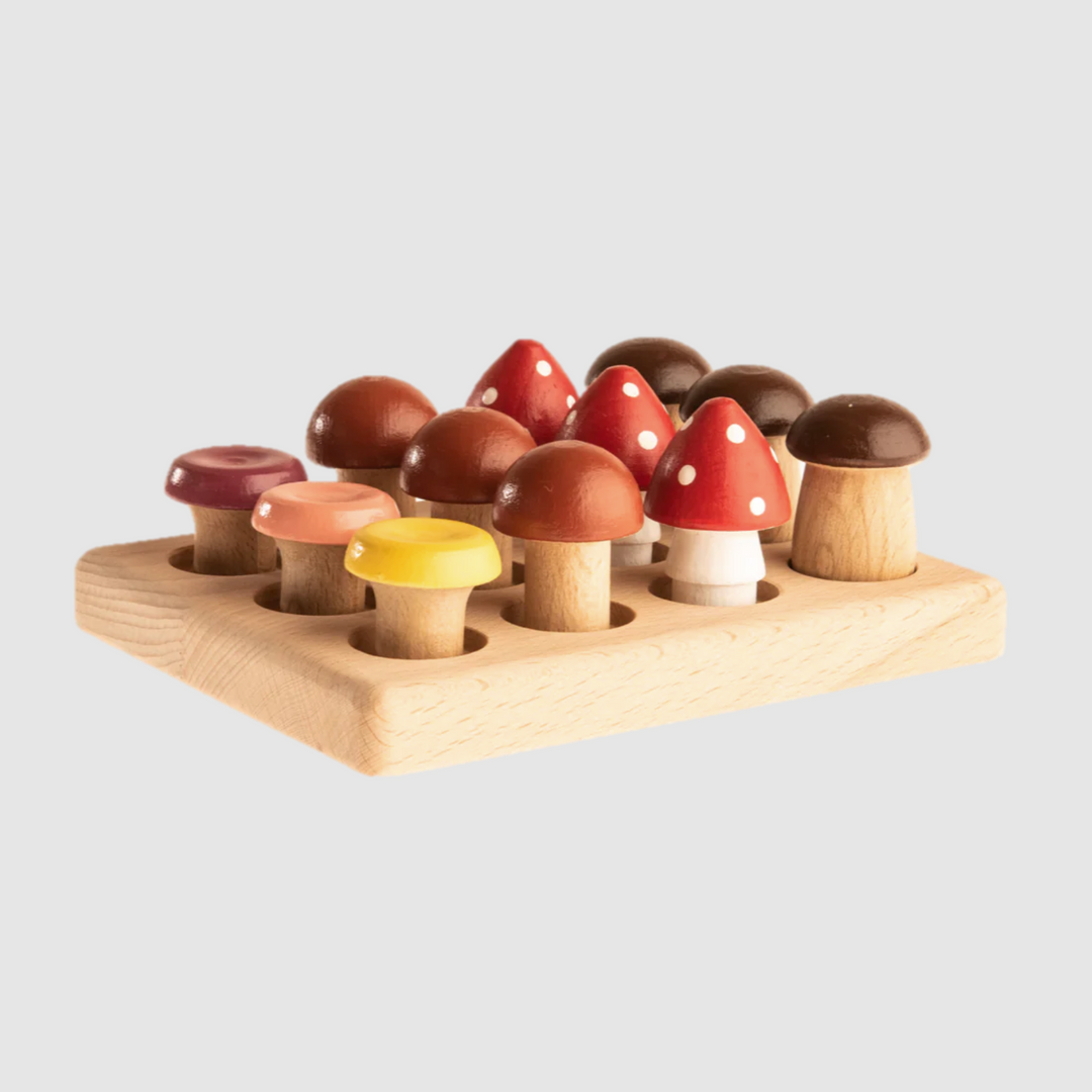 Mushrooms on the Field-Small World Play-PoppyBabyCo-Acorns &amp; Twigs