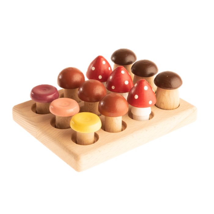 Mushrooms on the Field-Small World Play-PoppyBabyCo-Acorns &amp; Twigs