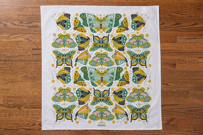 Night Butterfly Potholder + Tea Towel Kit – Gingiber Artist Series (PRO sized)-Potholder weaving-Acorns & Twigs-Acorns & Twigs
