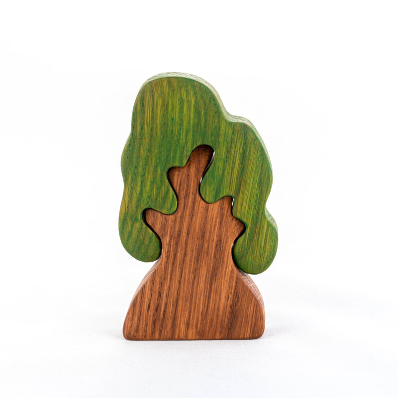 Oak Tree Puzzle, option 2-Small World Play-PoppyBabyCo-Acorns & Twigs