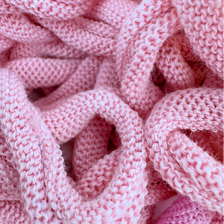 Dusty Pink Cotton Potholder Loops