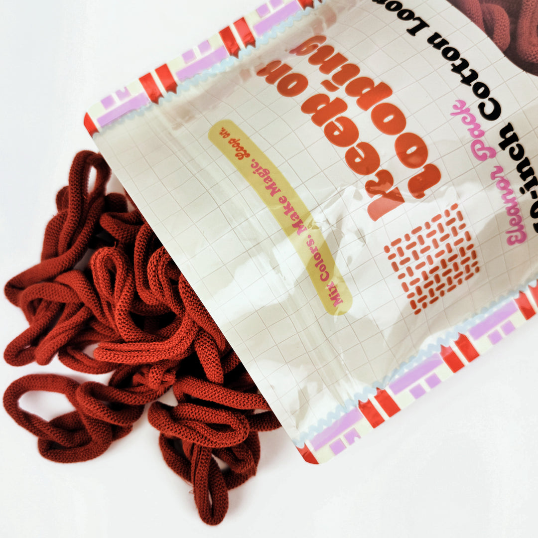 Rust Cotton Potholder Loops