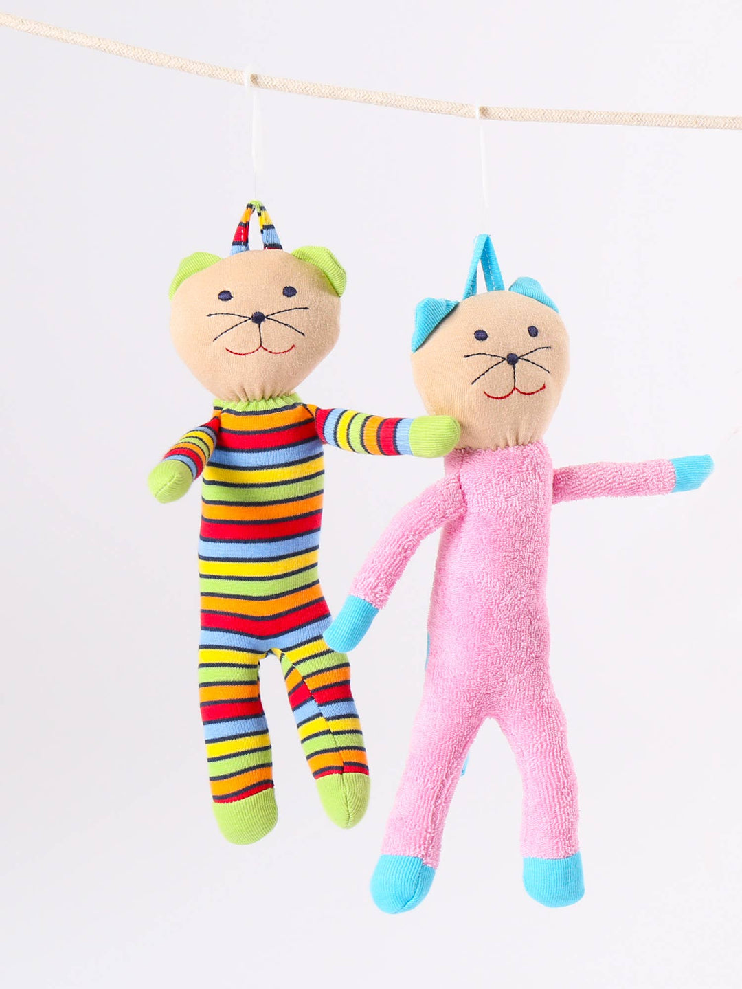 Organic Baby Scrappy Cat Toy-Stuffy-Under the Nile-Acorns &amp; Twigs