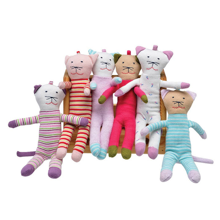 Organic Baby Scrappy Cat Toy-Stuffy-Under the Nile-Acorns &amp; Twigs
