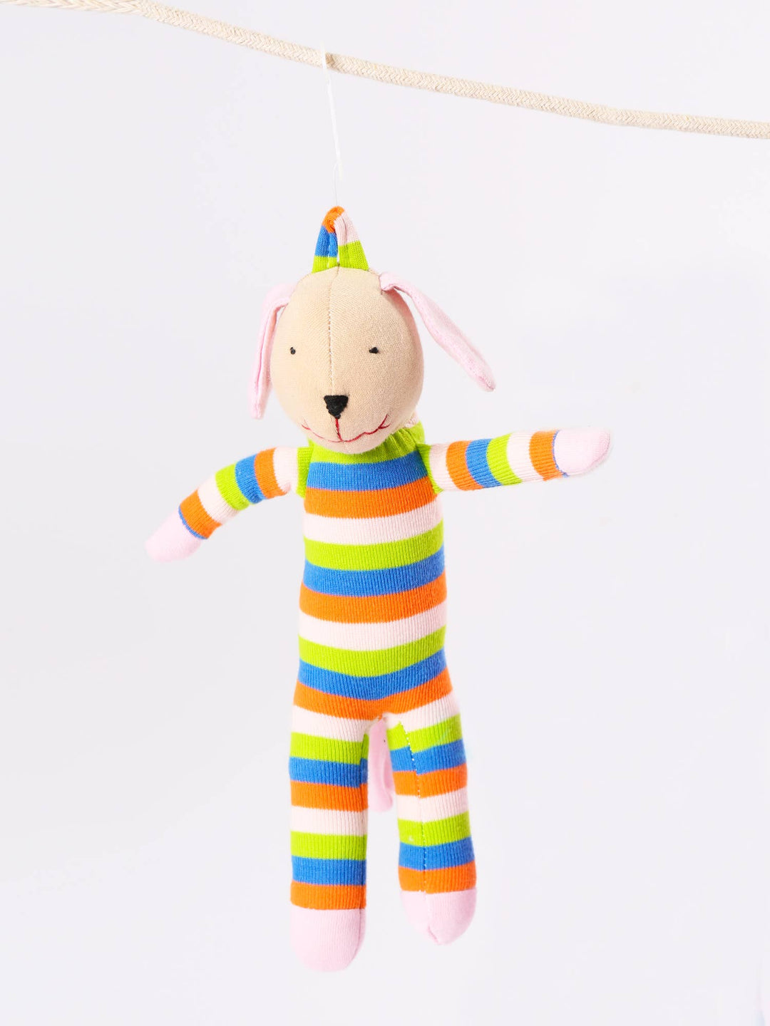 Organic Baby Scrappy Dog Toys-Stuffy-Under the Nile-Acorns &amp; Twigs