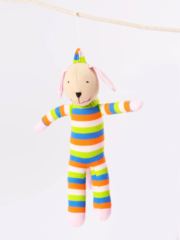 Organic Baby Scrappy Dog Toys-Stuffy-Under the Nile-Acorns &amp; Twigs