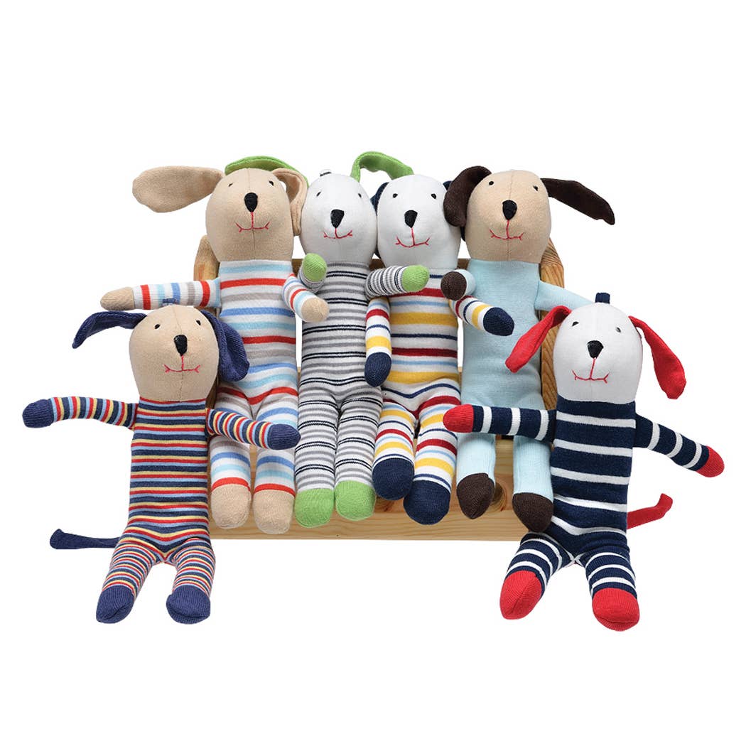 Organic Baby Scrappy Dog Toys-Stuffy-Under the Nile-Acorns &amp; Twigs