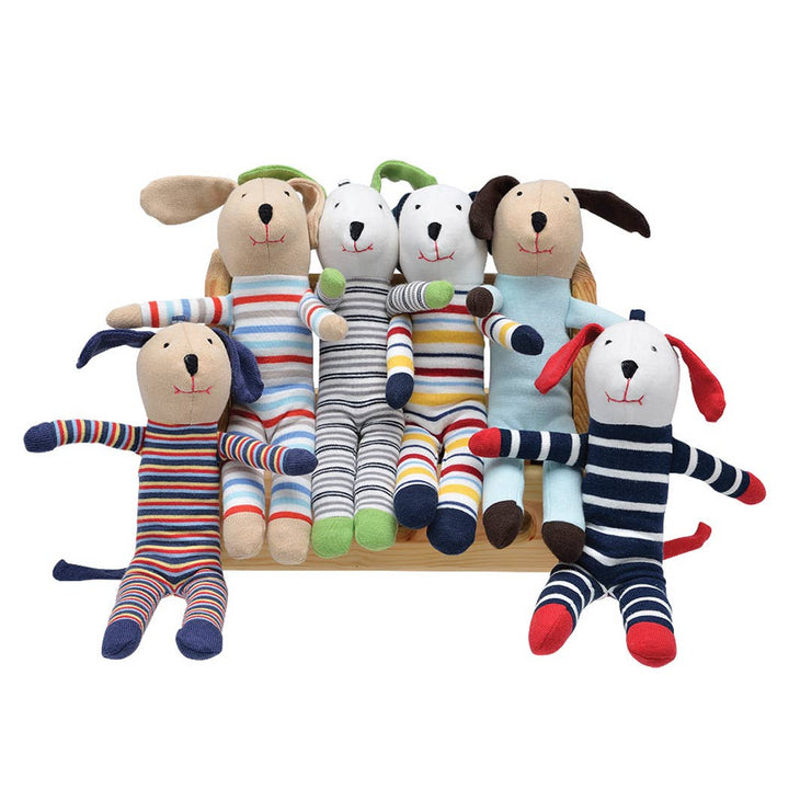 Organic Baby Scrappy Dog Toys-Stuffy-Under the Nile-Acorns &amp; Twigs