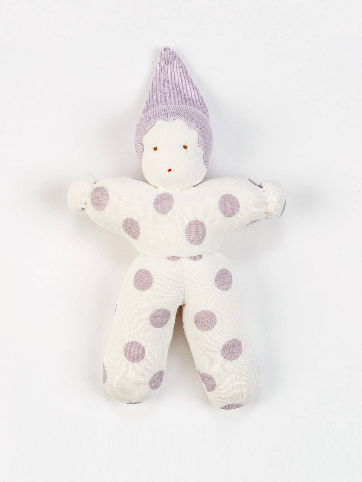 Organic Baby's First Waldorf Doll - Lavender Dot-Doll-Under the Nile-Acorns & Twigs
