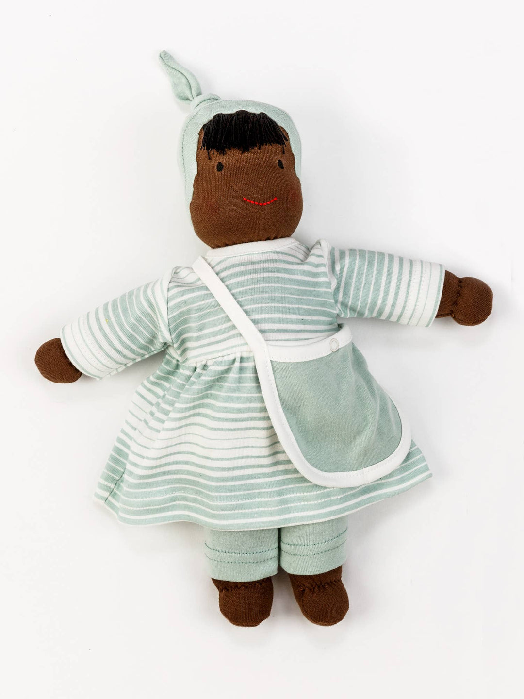 Organic Sasha Waldorf Dress Up Doll - Sea Breeze Stripe-Doll-Under the Nile-Acorns &amp; Twigs