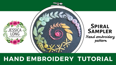 PRE-ORDER: Winter Spiral Beginner Embroidery Kit-Embroidery-Jessica Long Embroidery-Acorns & Twigs