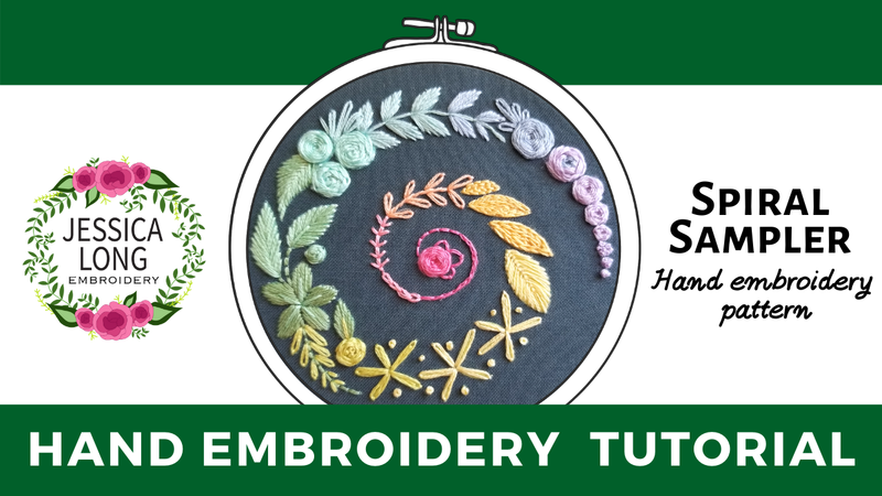 PRE-ORDER: Winter Spiral Beginner Embroidery Kit-Embroidery-Jessica Long Embroidery-Acorns & Twigs