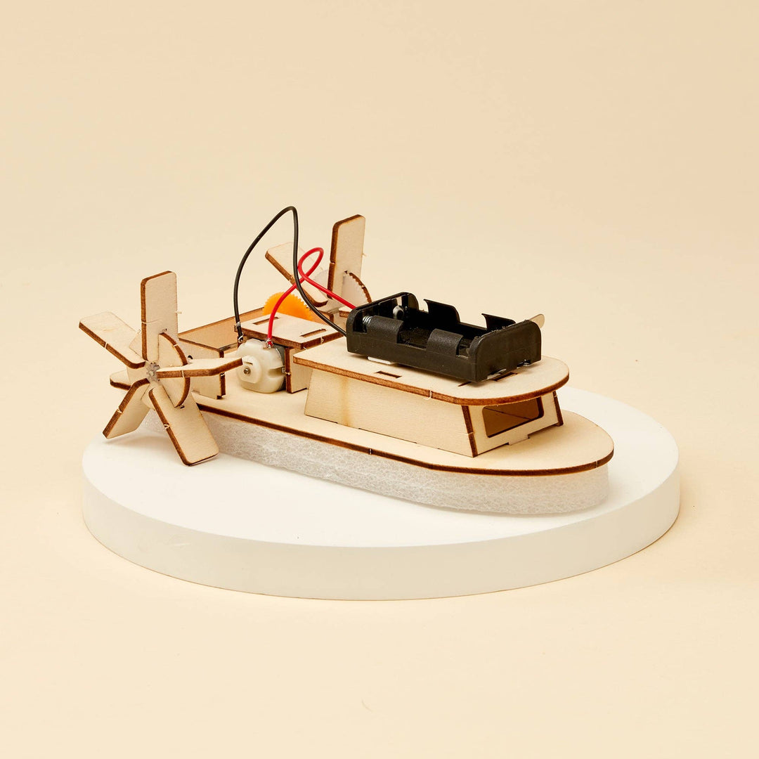 Paddlewheel Boat DIY Kit, Educational STEM Toy, DIY Kit-Wooden Toy-Kitsville-Acorns &amp; Twigs