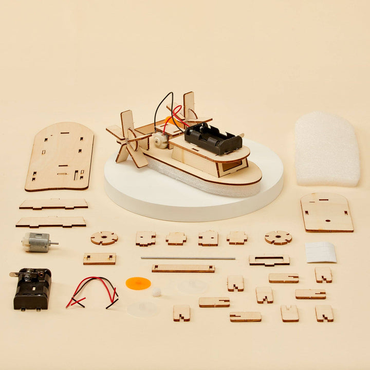 Paddlewheel Boat DIY Kit, Educational STEM Toy, DIY Kit-Wooden Toy-Kitsville-Acorns &amp; Twigs