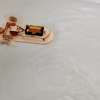 Paddlewheel Boat DIY Kit, Educational STEM Toy, DIY Kit-Wooden Toy-Kitsville-Acorns &amp; Twigs