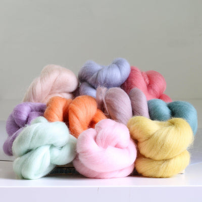 Pastel Wool Bundles-Pre-Packaged Wool Sets-Hawthorn Handmade-Acorns & Twigs