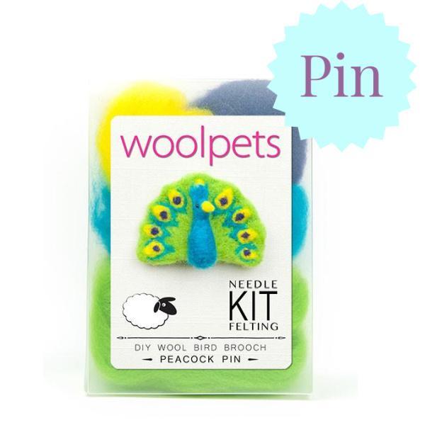 Peacock Felting Kit - Bird Pin-Needle Felting-WoolPets-Acorns &amp; Twigs