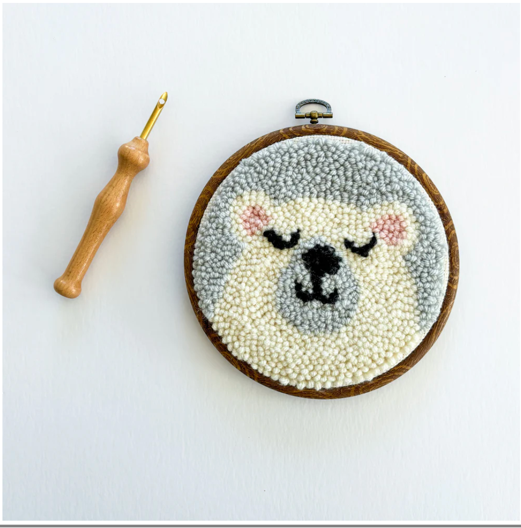 Polar Bear Punch Needle Kit-Punch Needle-Urban Acres-Acorns &amp; Twigs