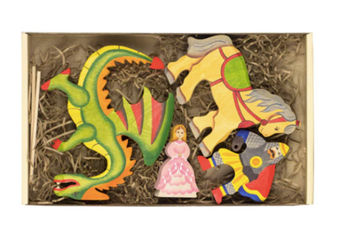 Princess and the Dragon Set-Small World Play-PoppyBabyCo-Acorns & Twigs