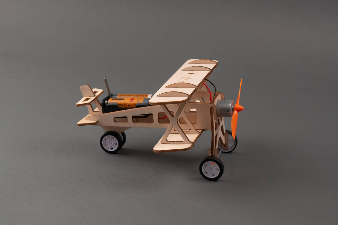 Propeller Plane DIY Kit, Educational STEM Toy for Kids-Wooden Toy-Kitsville-Acorns &amp; Twigs