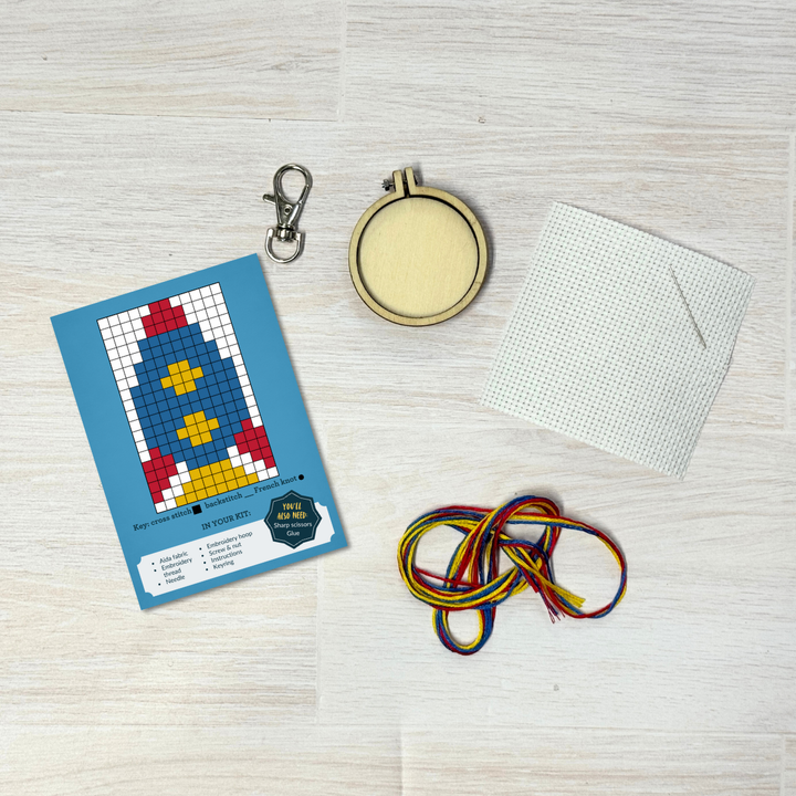Reach for the Stars! Mini Matchbox Cross Stitch Kit-Cross Stitch-The Crafty Kit Company-Acorns &amp; Twigs