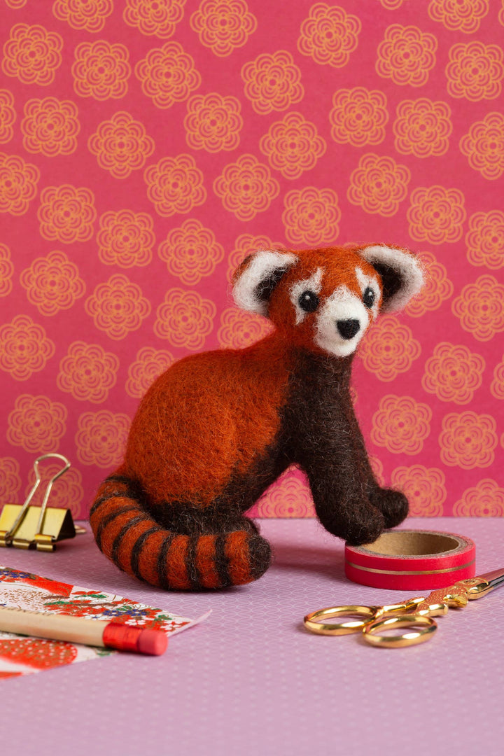 Red Panda Needle Felting Kit | Beginner Craft Kit-Hawthorn Handmade (US Duties Paid)-Acorns &amp; Twigs