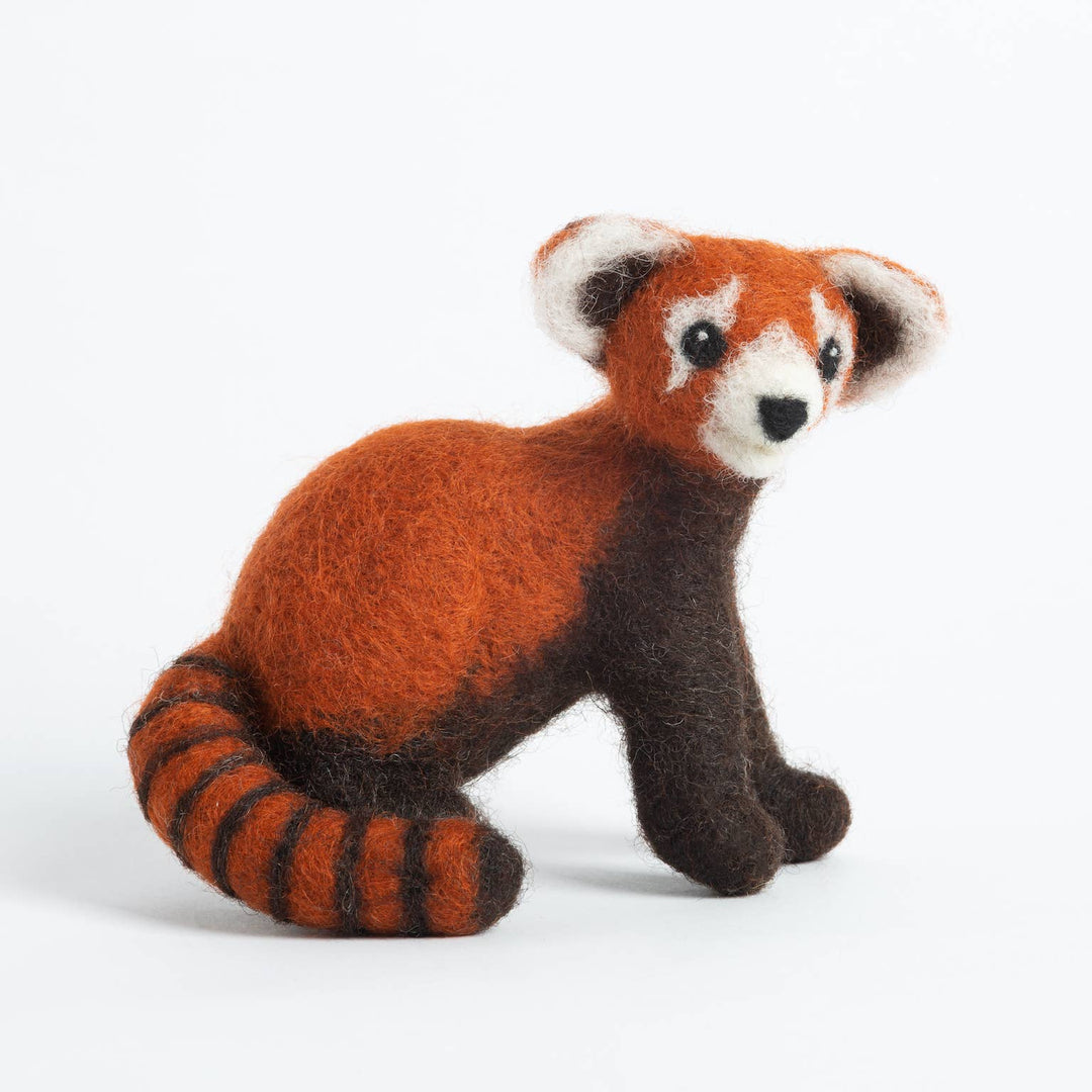 Red Panda Needle Felting Kit | Beginner Craft Kit-Hawthorn Handmade (US Duties Paid)-Acorns &amp; Twigs
