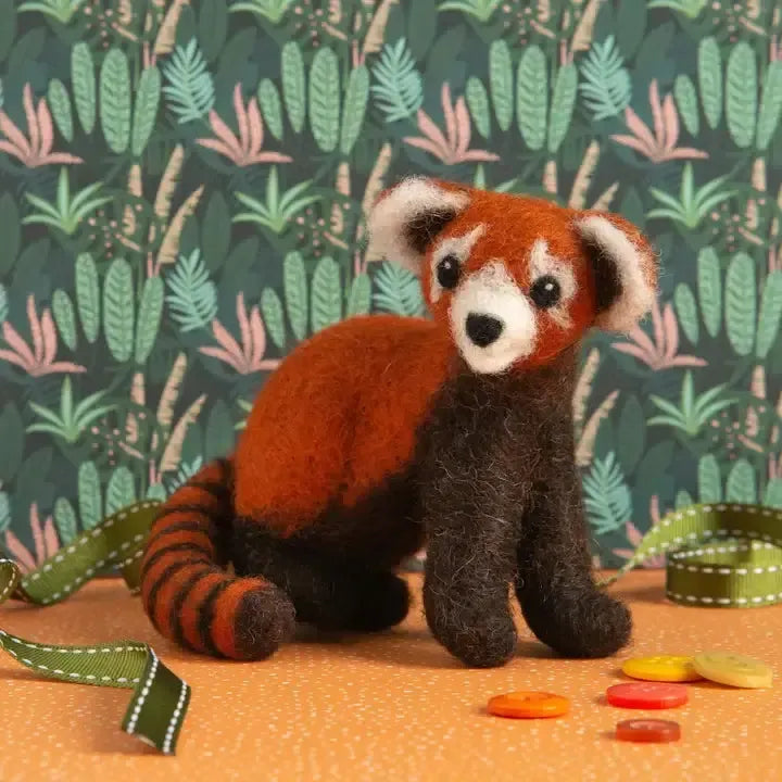 Red Panda Needle Felting Kit | Beginner Craft Kit-Hawthorn Handmade (US Duties Paid)-Acorns & Twigs