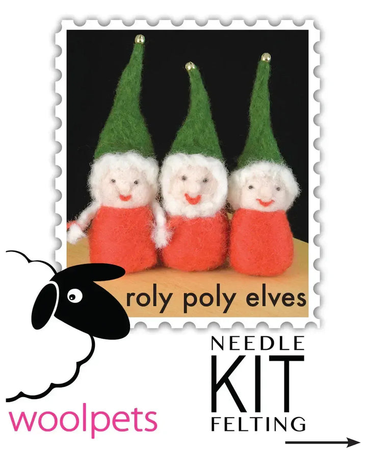 Roly Poly Elves Needle Felting Kit - EASY-Needle Felting-WoolPets-Acorns &amp; Twigs
