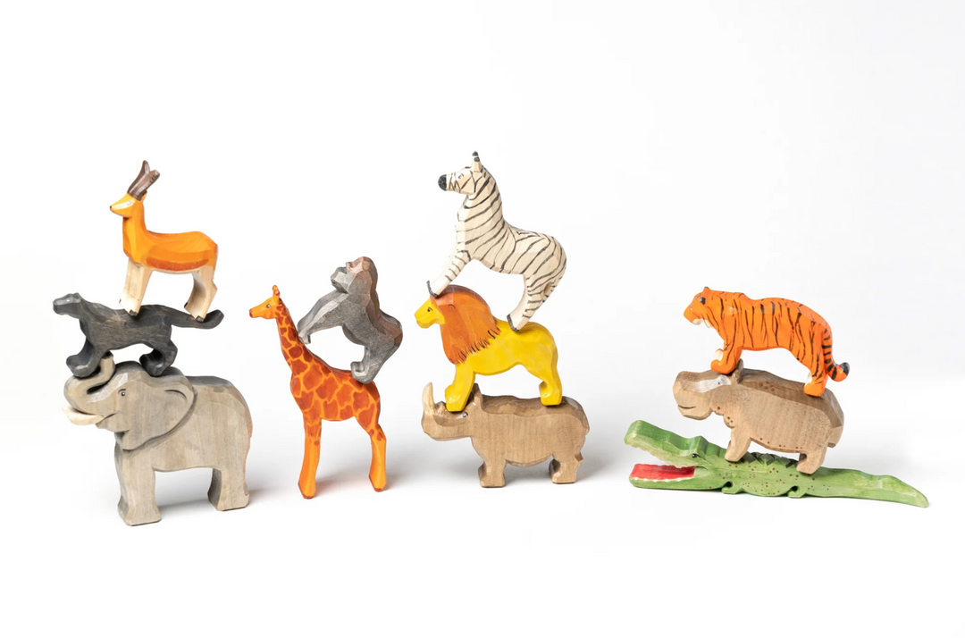 Safari Set B-Small World Play-PoppyBabyCo-Acorns &amp; Twigs
