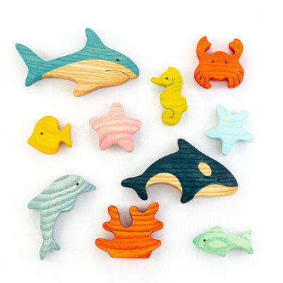 Sea Creatures-Small World Play-PoppyBabyCo-Acorns & Twigs